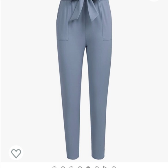 Freepance gray paper bag waist trousers size small - Picture 3 of 5